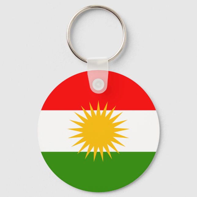 Kurdistan Flag Key Ring (Front)