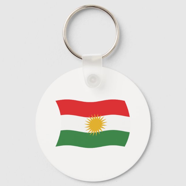 Kurdistan Flag Keychain (Front)