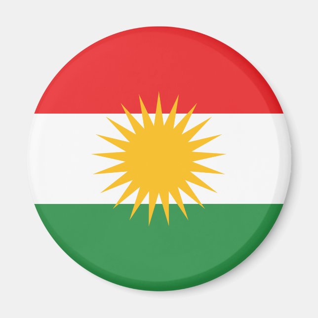 Kurdistan Flag Magnet (Front)