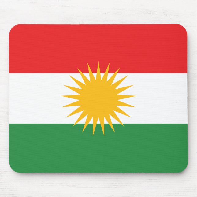 Kurdistan Flag Mouse Mat (Front)