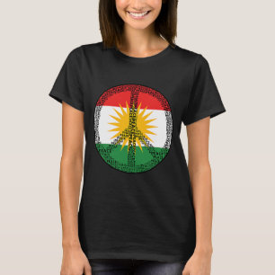 Kurdistan Flag Peace Kurdistan Proud Kurdish Peopl T-Shirt
