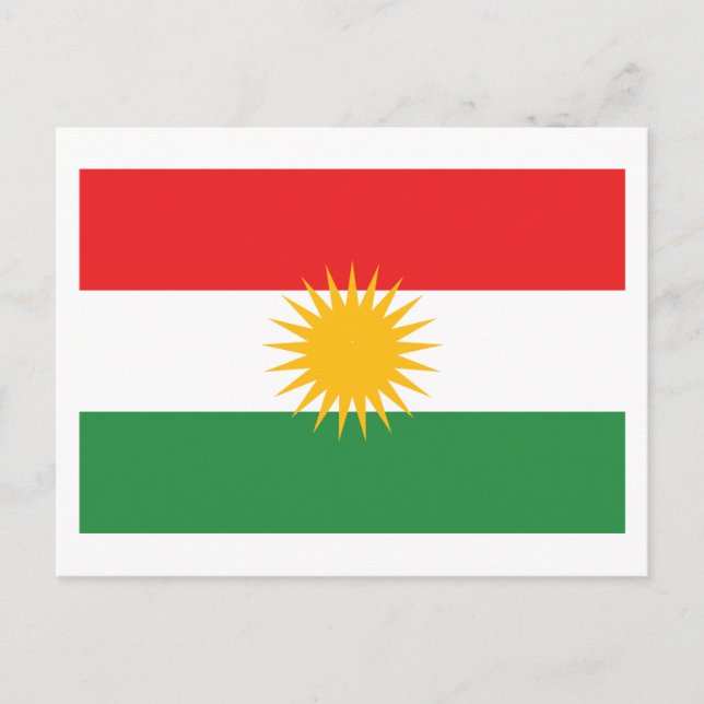 Kurdistan Flag Postcard (Front)