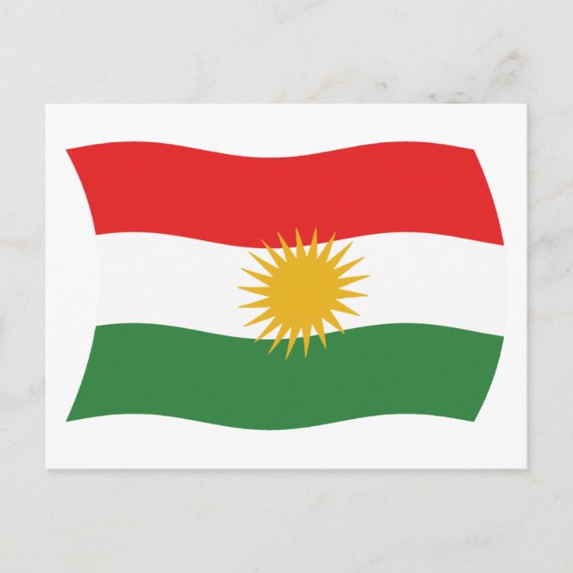 Kurdistan Flag Postcard (Front)