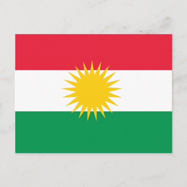 Kurdistan Flag Postcard (Front)