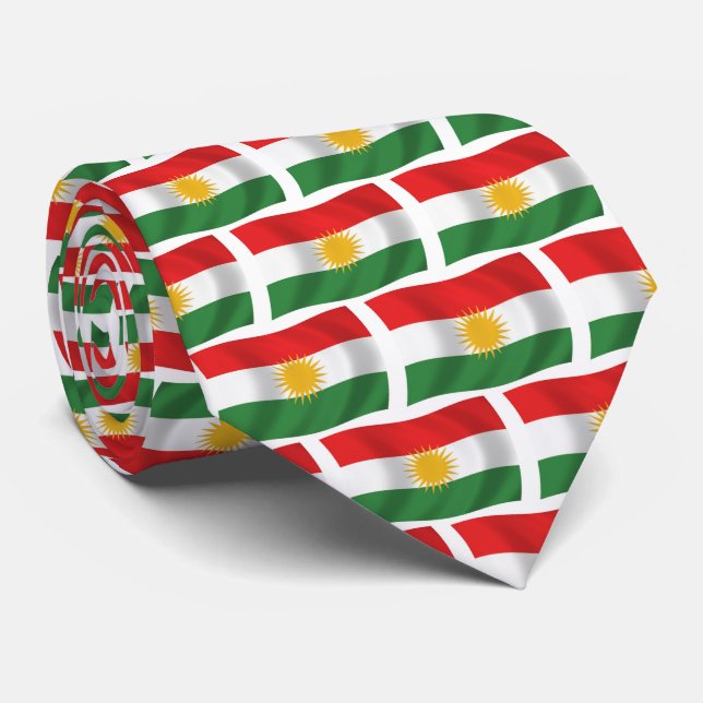 Kurdistan Flag Tie (Rolled)