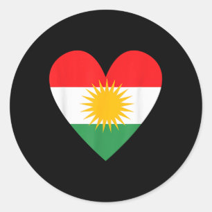 Kurdistan Gift Kurd Her Biji Newroz Kurdish Rojava Classic Round Sticker