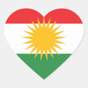 kurdistan heart sticker