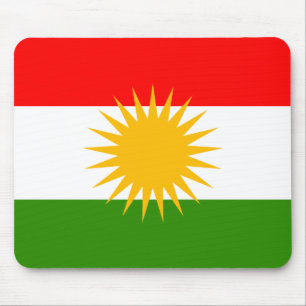 Kurdistan High quality Flag Mouse Mat