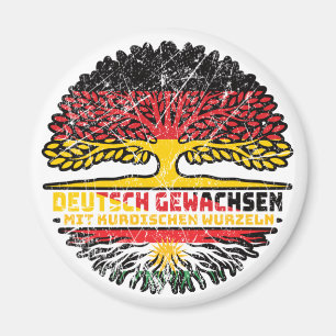 Kurdistan Kurdisch Deutsch Deutschland Baum Wurzel Magnet