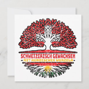 Kurdistan Kurdisch Schweizer Schweiz Baum Wurzel Card