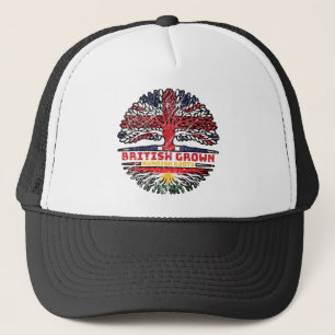 Kurdistan Kurdish Uk United Kingdom British Tree Trucker Hat