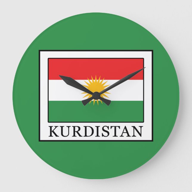 Kurdistan Large Clock (Front)