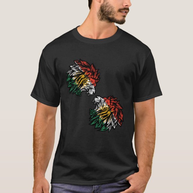 Kurdistan Lion Head Kurdish Pullover Hoodie (Front)