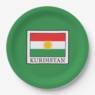 Kurdistan Paper Plate