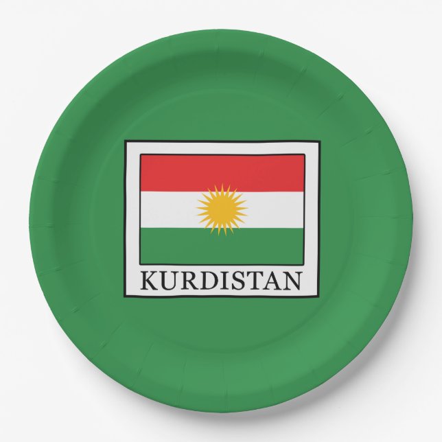 Kurdistan Paper Plate (Front)