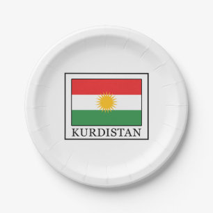 Kurdistan Paper Plate