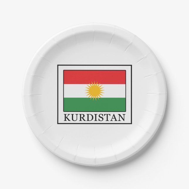 Kurdistan Paper Plate (Front)