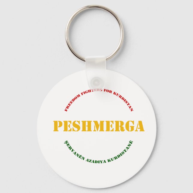 KURDISTAN Peshmerga Freedom Warrior Key Ring (Front)