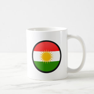 Kurdistan quality Flag Circle Coffee Mug
