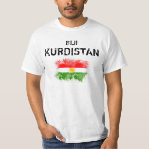 Kurdistan T-shirt with "Biji Kurdistan"