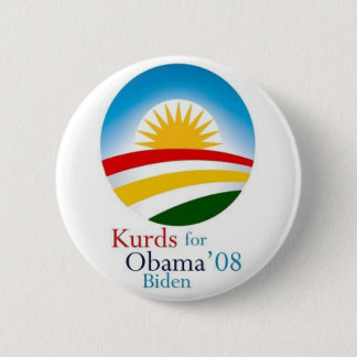 Kurds for Obama 6 Cm Round Badge