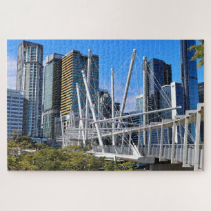 Kurilpa Bridge and buildings, Brisbane Jigsaw Puzzle