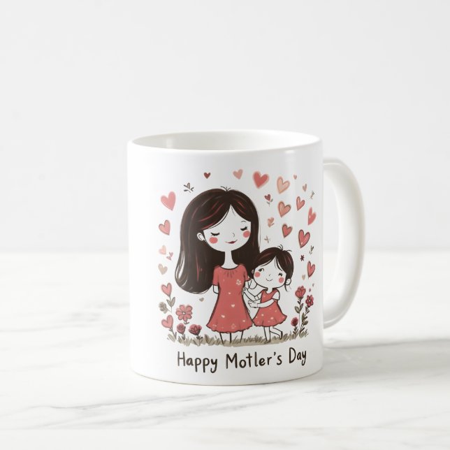 Kurious celebrate mum day coffee mug (Front Right)