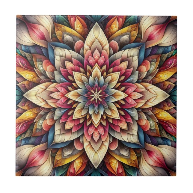 Kurma Tiles Exclusive Design – symphony of petals (Front)