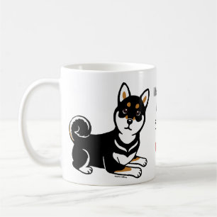 Kuro Shiba Inu dog cartoon Coffee Mug