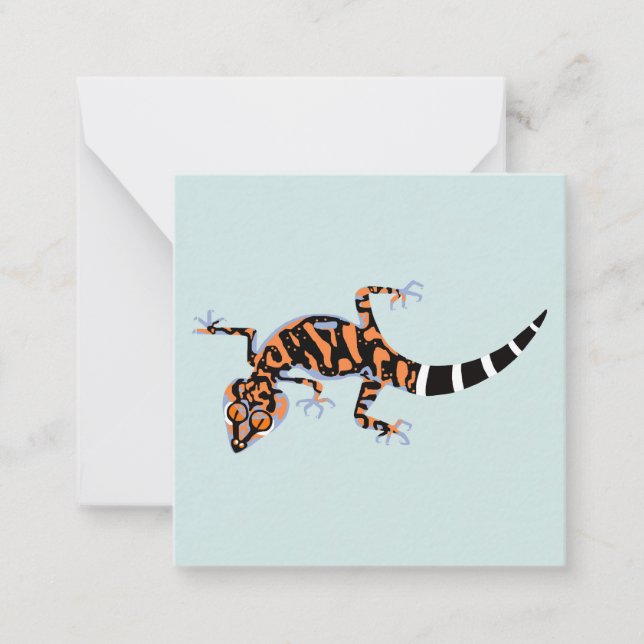 Kuroiwa's Ground Gecko - Endangered animanote card (Front)