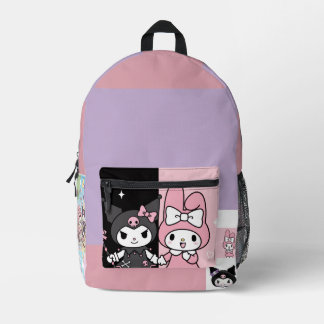 kuromi and mymelody cute printed backpack