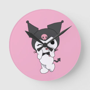 Kuromi Wall Clock – Cute Sanrio-Inspired Room Deco