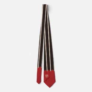 Kurosyaji-Susohirasya-Yamagatamonyou-Jinbaori Tie