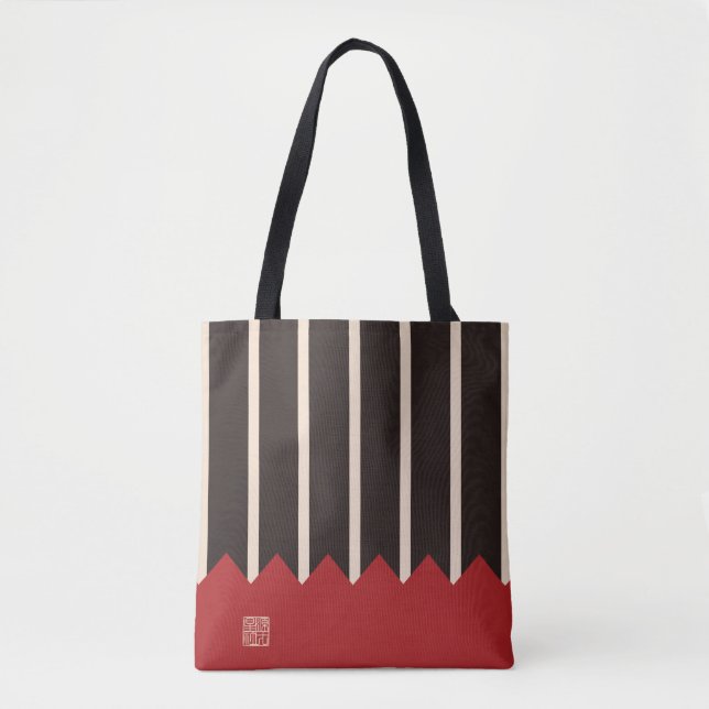 Kurosyaji-Susohirasya-Yamagatamonyou-Jinbaori Tote Bag (Front)