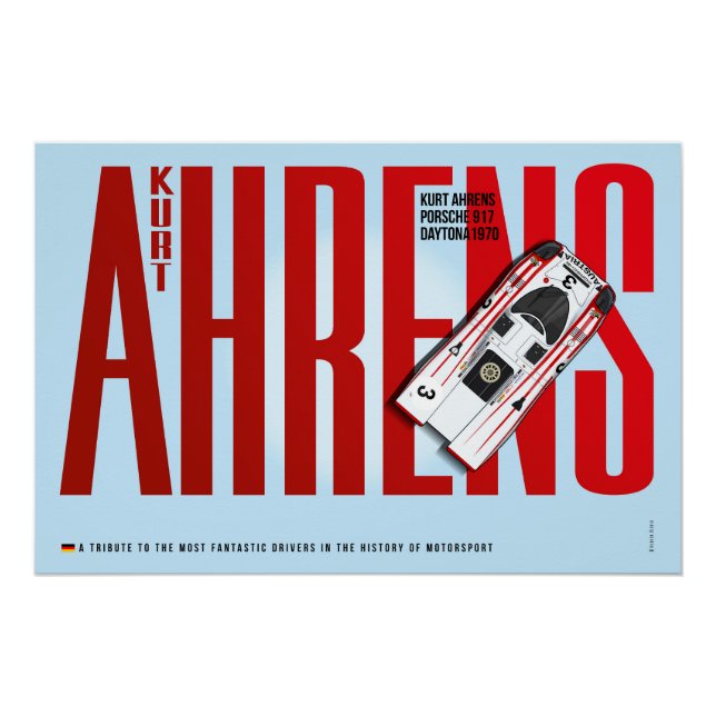 Kurt Ahrens P 917 Tribute Poster (Front)