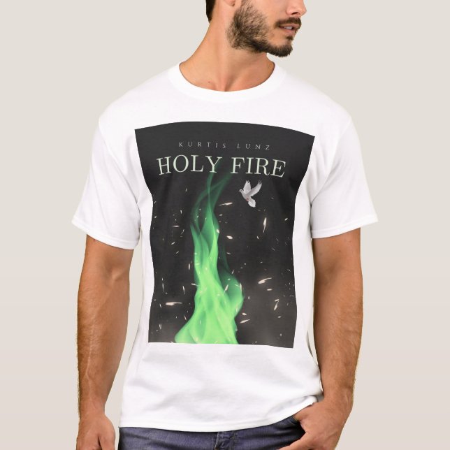 Kurtis Lunz Holy Fire White T-Shirt (Front)