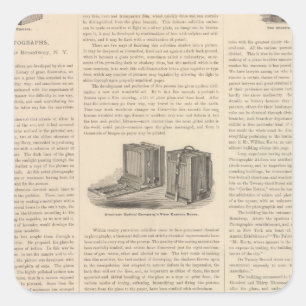 Kurtz, Photographs Square Sticker