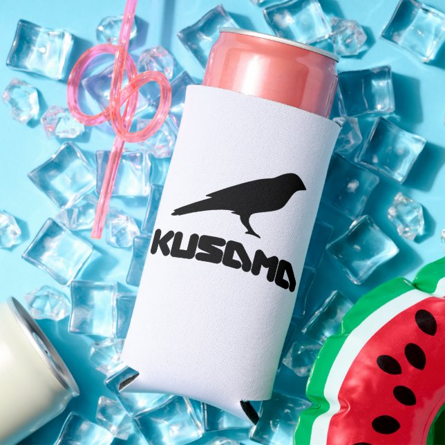 Kusama cryptocurrency - Kusama KSM  T-Shirt Seltzer Can Cooler (In Situ Summer)