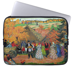 Kustodiev - Village Holiday, Laptop Sleeve