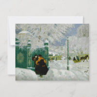 Kustodiev - Winter Scene, fine art painting