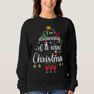 Kute Penguin Christmas Tree Lights For Men Women Sweatshirt