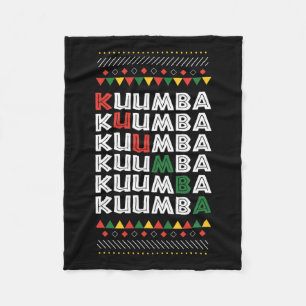 Kuumba Kwanzaa Principle African American Holiday Fleece Blanket