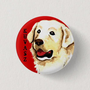 Kuvasz Colour Block 3 Cm Round Badge