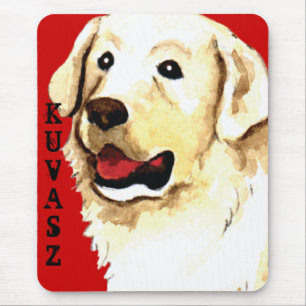 Kuvasz Colour Block Mouse Mat