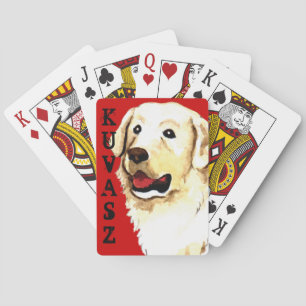 Kuvasz Colour Block Playing Cards
