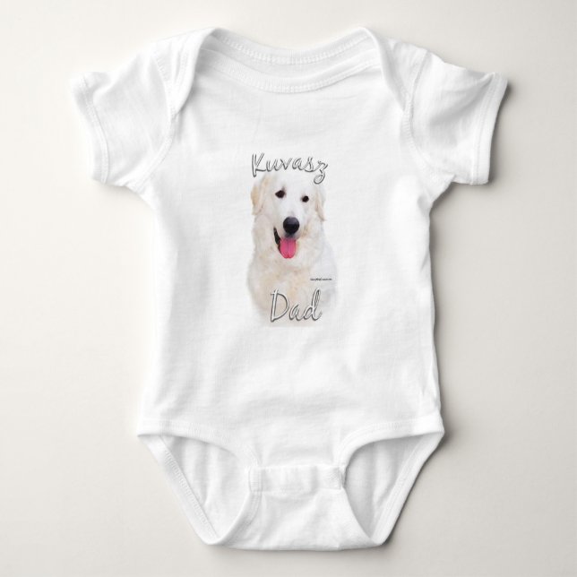 Kuvasz Dad 2 Baby Bodysuit (Front)