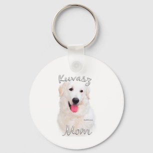 Kuvasz Mum 2 Key Ring