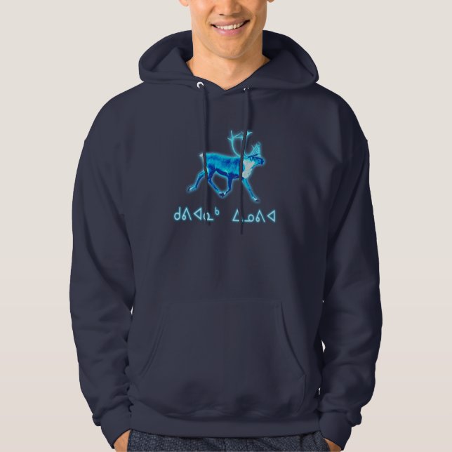 Kuvianak Innovia - Blue Caribou (Reindeer) Hoodie (Front)