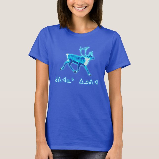 Kuvianak Innovia - Blue Caribou (Reindeer) T-Shirt (Front)