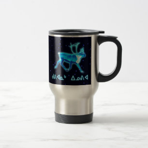 Kuvianak Innovia - Blue Caribou (Reindeer) Travel Mug